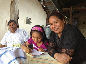 Pastor Fabian, his daughter, Blanca, and the small girl is Debra Suzannah