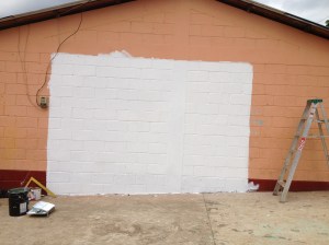 First a white background....setting the stage