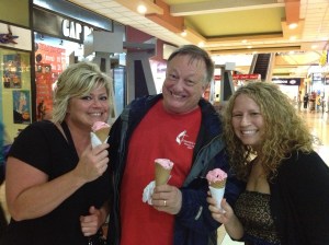 Julie, Robin and Abby. A fabulous team pulling teeth or eating ice cream! 