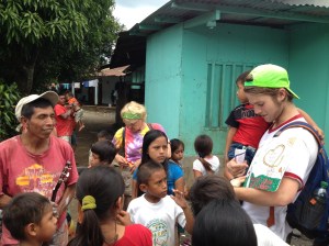 Michael presented a poster card to Pastor Felix from our team
