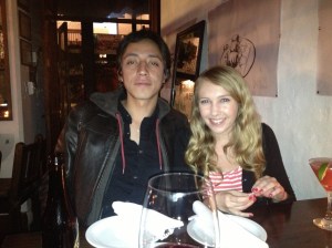 With Chester and Emily earlier this week