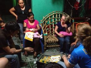 Howard's gift of coloring books for the children Beatriz teaches was like delivering Christmas...