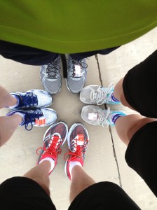 Cousins on the run...America's Finest Half Marathon, San Diego. In memory of Uncle Mike