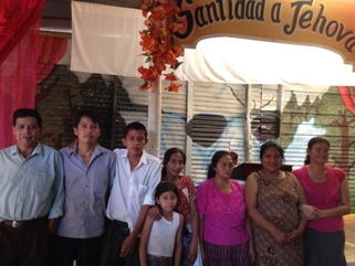 Pastor Felix and son Luis and women of Zunil