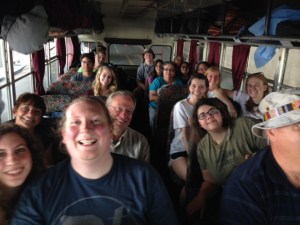 First bus ride...before they know how hot this bus can get! 