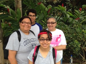 Pastora Myriam with her children Julio & Angellie, and her mother, Gloria. Three generations! 